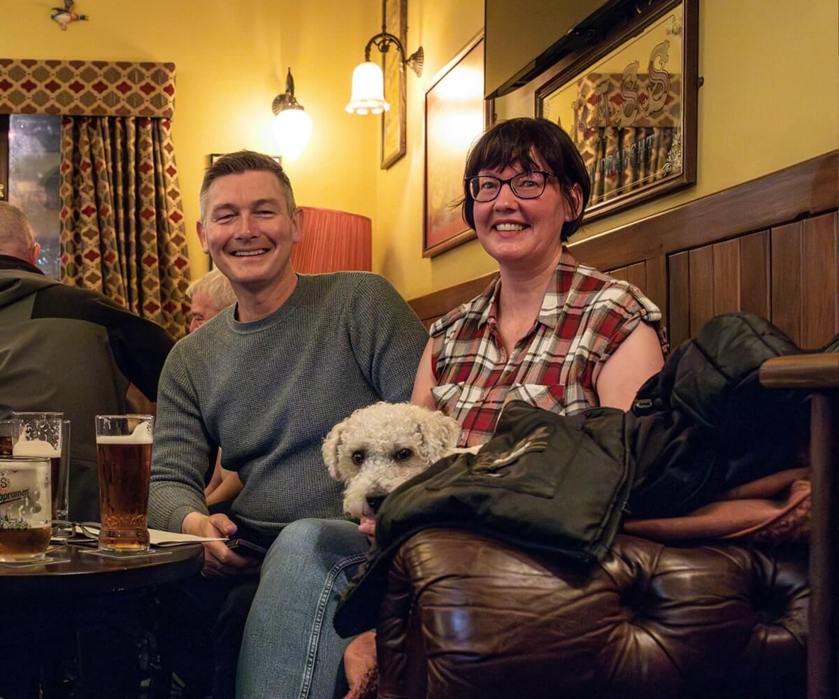 patrons at the throstles real ale